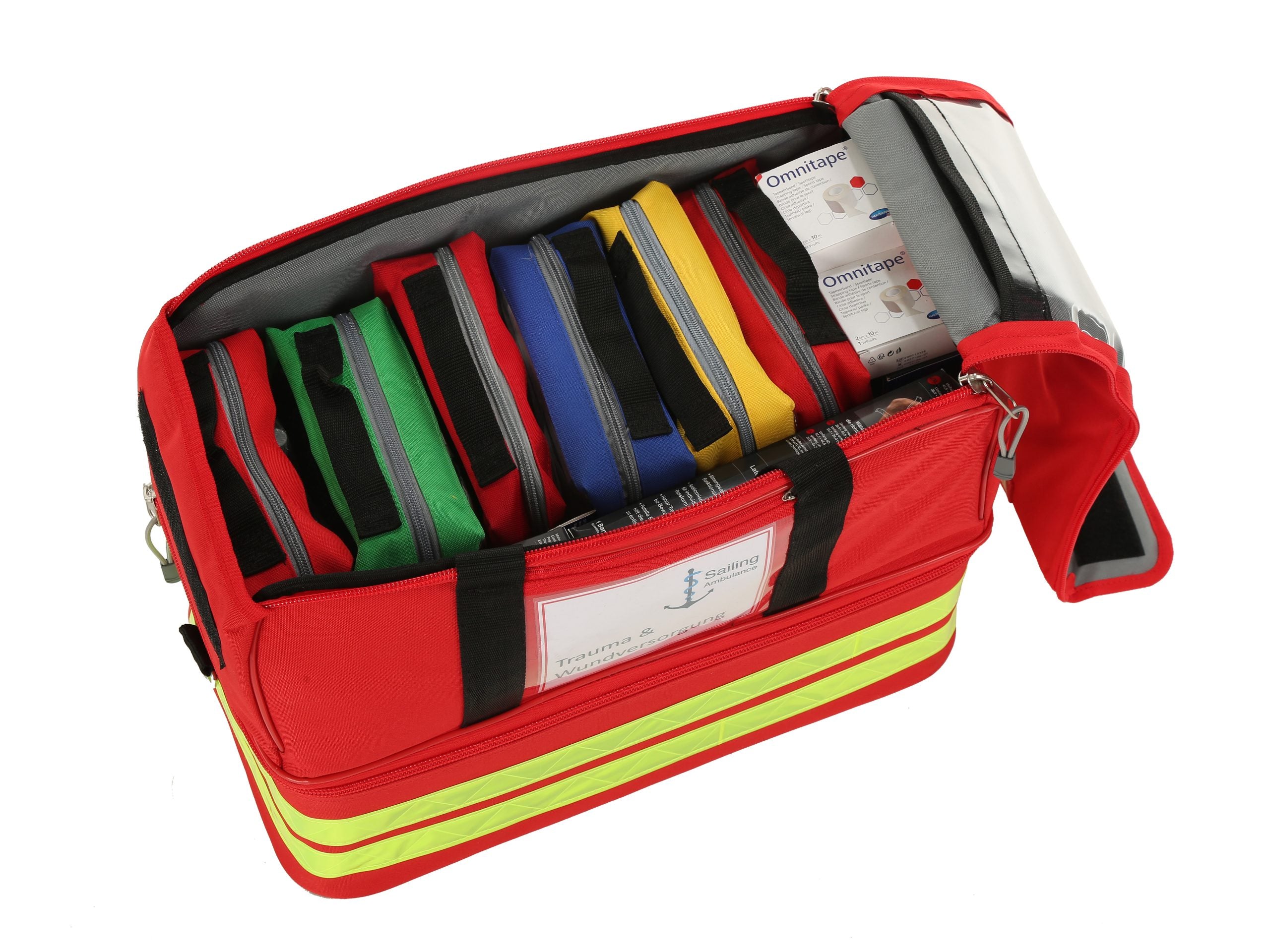SailingAmbulance Tasche: Trauma & Wundversorgung (Beispiel-induviduelle Zusammenstellung)
