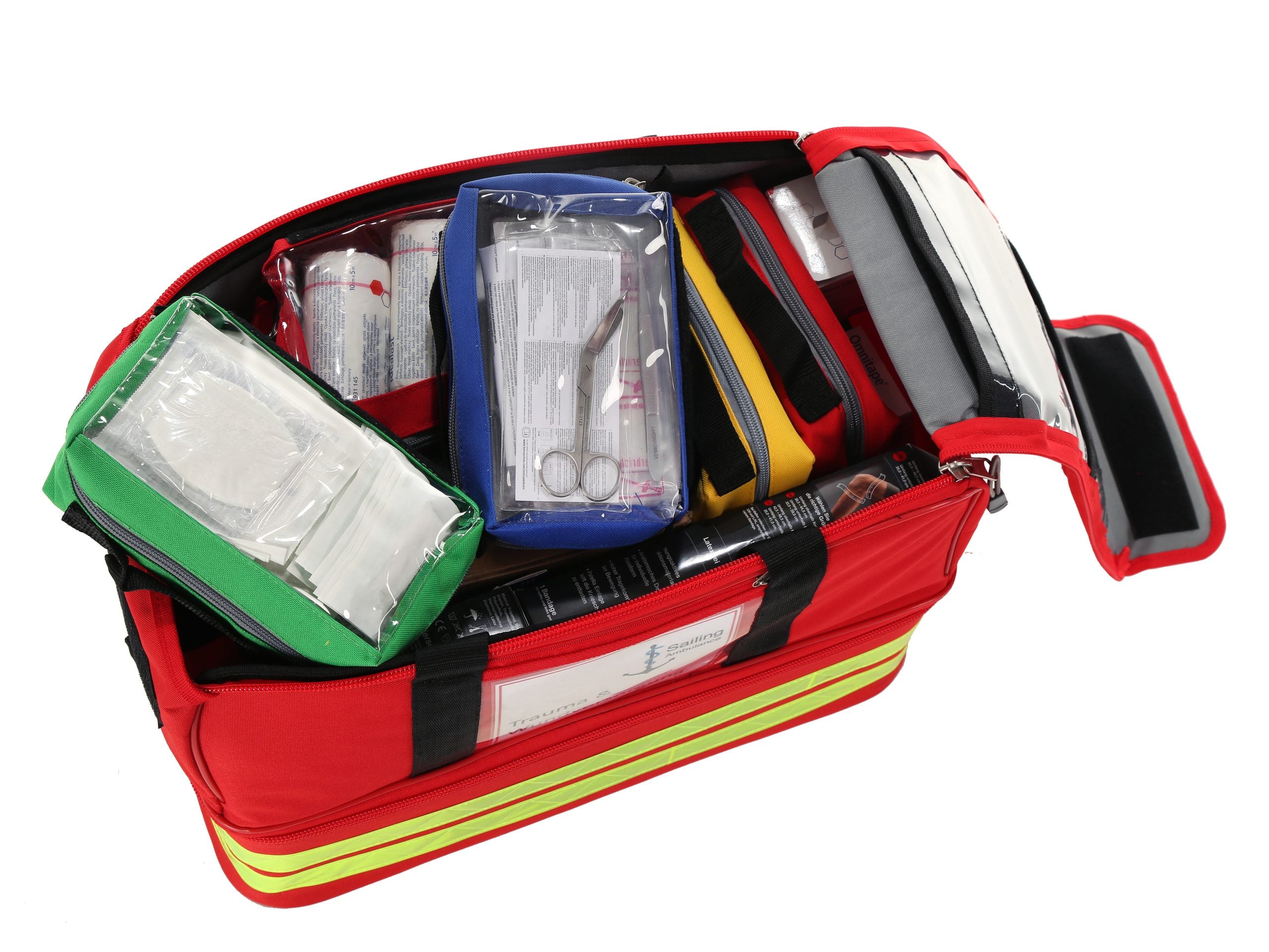 SailingAmbulance Tasche: Trauma & Wundversorgung (Beispiel-induviduelle Zusammenstellung)